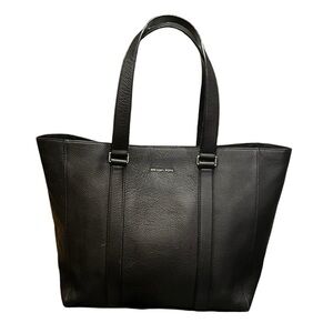MICHAEL KORS Cooper Tote in Pebbled Black Leather